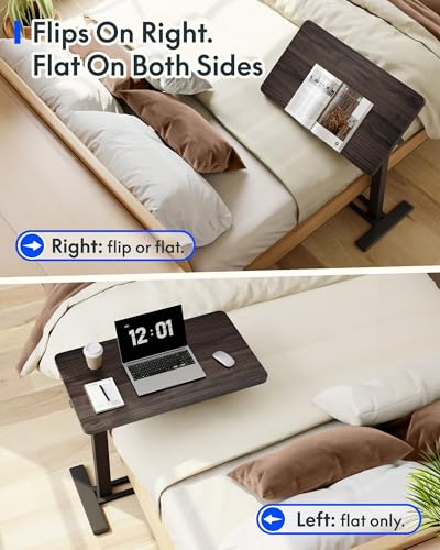 FLEXISPOT H7 PRO 90° Tiltable Mobile Overbed Table with Pneumatic Lift,32''
