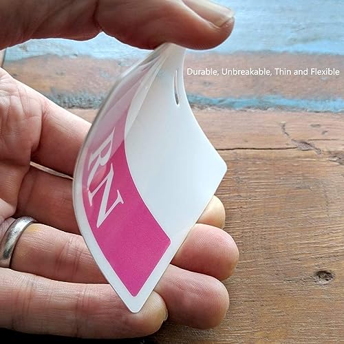 Bulk 25 Pack - Respiratory Therapy Badge Buddy - Horizontal Heavy Duty Spill Proof & Tear Resistant Cards - 2 Sided - Quick Role Identifier ID Buddies for Respiratory Therapists - Printed in USA