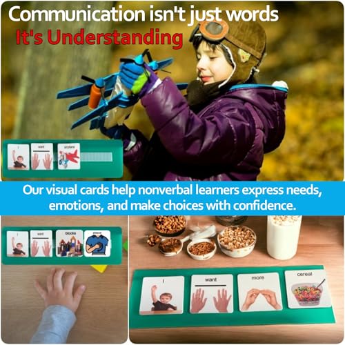 Smile4Autism Large 2"x2" Loose Visual Picture Cards, Receptive and Expressive Language, Speech Articulation Therapy, ASD, ADD, ADHD, Apraxia, & Stroke Patients
