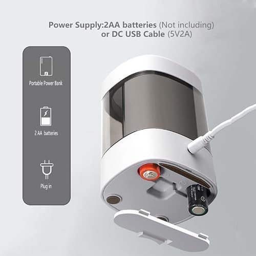 XJPWZER Electric Automatic Pencil Sharpener 3 Adjustable Modes for Different Stationery Home Office School Supplies(D)