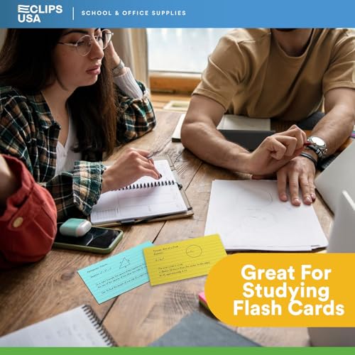 Index Cards 3x5 Bulk (6000 Cards Pastel) Colored Flash Cards For Studying Note Cards Flashcards Notecards 100 Per Pack (60 Pack)