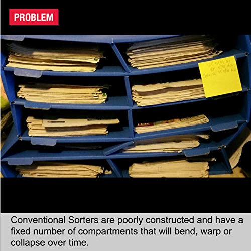 Ultimate Office TierDrop High Capacity 8 Compartment Mail Sorter, 2-Wide