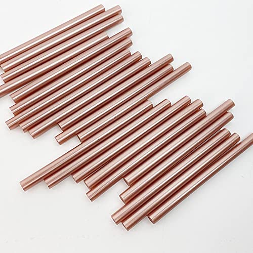 ZTBH Hot Melt Glue Sticks 200mm Hot Melt Glue Stick, Retro Lacquer Wax Seal Tools, Viscosity Adhesive 7/11mm*25 PCS Melt Glue Stick (Diameter : 7mm, Length : Silvery 200mm)