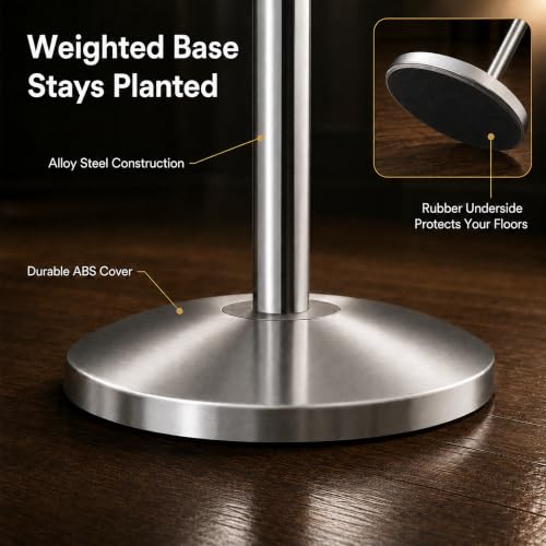 CCW 22 X 28" Horizontal Pedestal Floor Sign Frame, Polished Stainless Steel