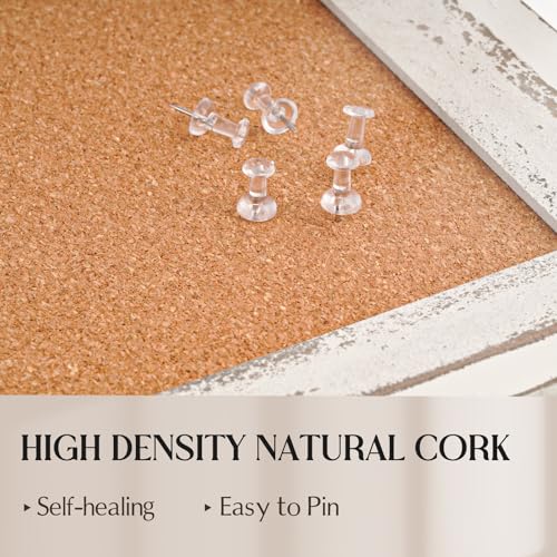 Cork Board Bulletin Board, 36"x24" Corkboard for Wall
