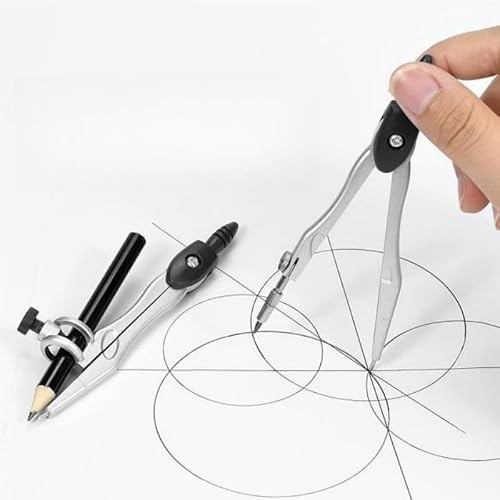 QVEZPRYX Set of Compasses Stationery Ruler Mathematical Tools