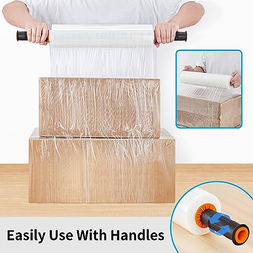 JARLINK Stretch Film, 15" x 1000' Shrink Wrap for Pallet Wrap, 80 Gauge
