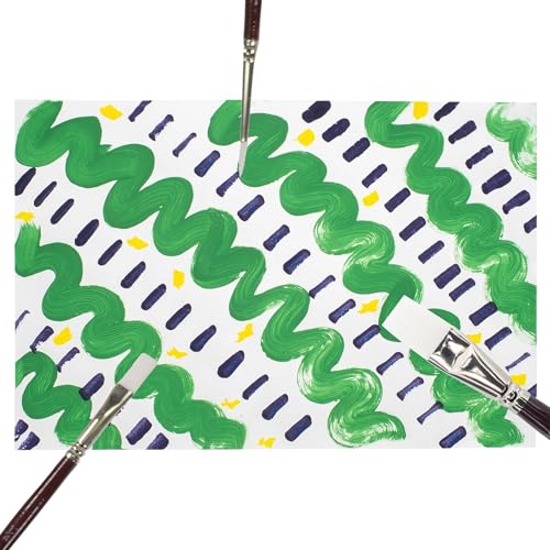 Sax Optimum White Synthetic Taklon Paint Brushes, Assorted Sizes, Set of 72