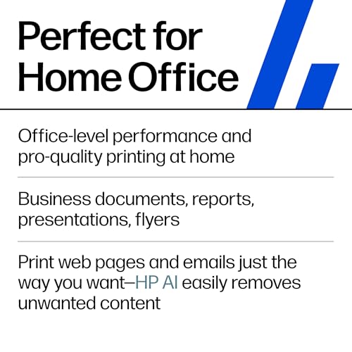 HP OfficeJet Pro 8125 Wireless All-in-One Color Inkjet Printer, Print, Scan, Copy, ADF, Duplex Printing Best-for-Home Office, 3 Month Trial of Instant Ink Included, AI-Capable (C2VJ4A)