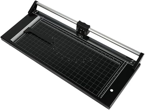 24 Inch Paper Trimmer,Rotary Paper Cutter Precision Large Manual Sharp Photo Cutter Heavy Duty Smart Cut for Photo Paper, Film, Art Paper Jam, Office Paper, Thin Plastic Soft Board, PVC