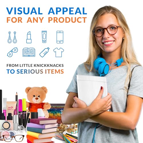 ABC PACK & SUPPLY Kraft Bubble Mailer, 8.5 x 11 Inches, White Padded Envelopes Self Seal, Tear Resistant, 400 Pack, Paper Shipping Envelopes