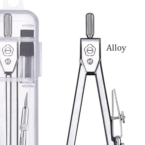 QVEZPRYX Set of Compasses for Drawing Semi Circles Learning The Protractor
