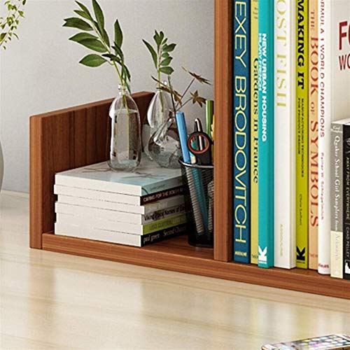 BINGQIAN Standing Bookcase Bookshelf Desktop Bookshelf Bookcase, Simple Storage Shelf Storage Rack, 40CM Double Layer Bookcases Desktop Book Stand