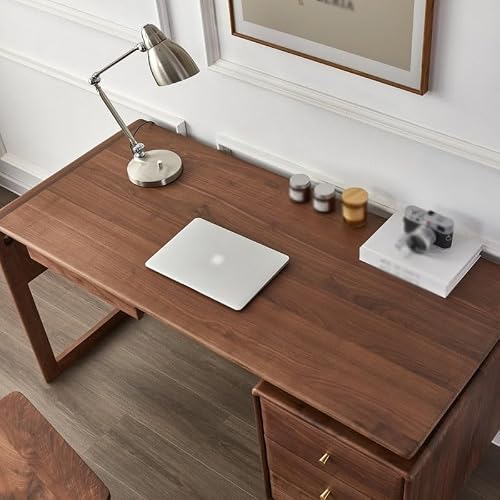XIXSERTHIA Computer Desk Modern Study Desk Office Desk Living Room Solid Wood Desk Negotiation Table Home Bedroom Furniture Office Desk Computer Table Office Desks(120 * 60 * 75cm)