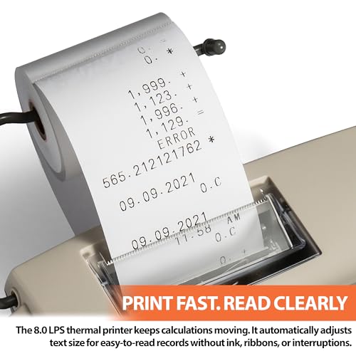 Victor Big Print 12-Digit Thermal Printing Calculator, White (1310)