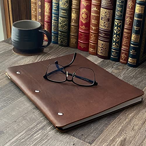 Murdy No. 1 Wide Cut Refillable Leather Binder (Onyx)