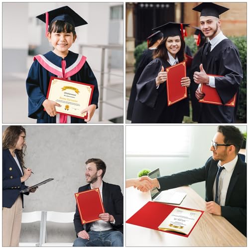 150 PCS Burgundy Diploma Covers 8.5x11 Certificate Holders Bulk Document