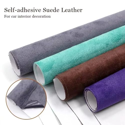 1pcs Elastic Suede Self-Adhesive Velvet Fabric Repair Tape for Car Interior and Home Renovation - Multiple Various Sizes(Blue,50x150cm)