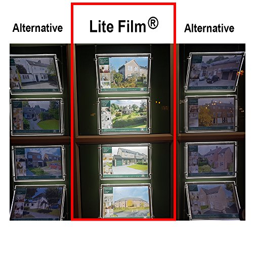 RTL49] Lite Film 50 sheets of 11" x 17", Translucent Backlit Film sheets, Back Lit Paper Sheets for LED Lightboxes, Suitable for Inkjet printers or Laser copiers