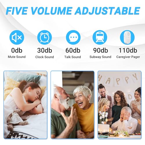 ChunHee Wireless Caregiver Pager Call Button Vibration Nurse Alert System