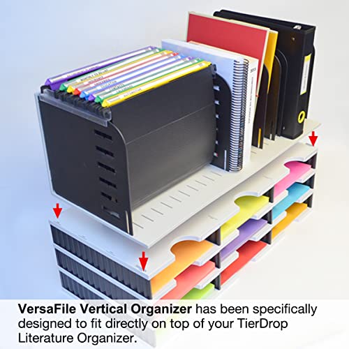 Ultimate Office VersaFile Desktop File Organizer and Sorter, Gray/Black