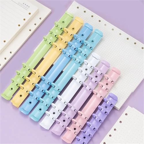 Ring Binder Mechanism Pack of 16 Rings for A8 Paper Diary Multicolor