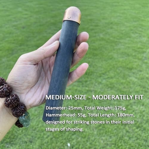 THYXGS Obsidian Crafting Flint Knapping Tools, Flint Knapping Kit for Pros and Beginners, 4-Piece Set/12-piece Set Optional, for Arrowheads and Primitive Tools