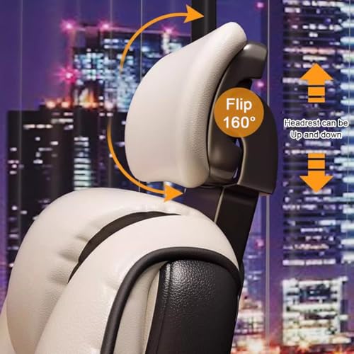 Ergonomic Office Chair with Footrest, Executive Chair PU Leather Computer Chair, Reclining Desk Chair with Leg Rest, Big and Tall Chair 450 lbs Capacity(Black)
