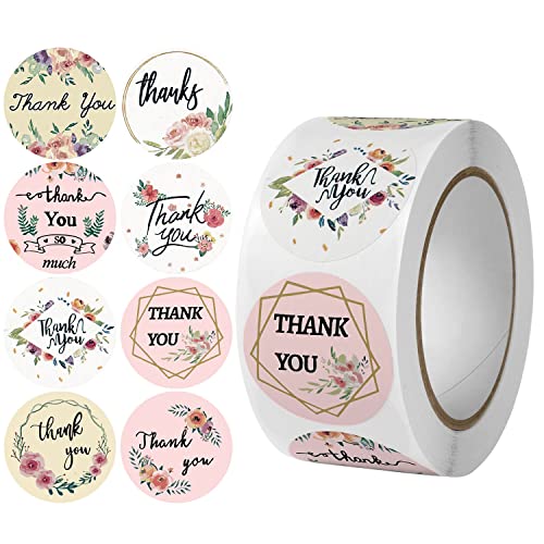 OBKSEB "Thank You Stickers Dessert Seal Reward Stickers Wedding Birthday Party Flowers