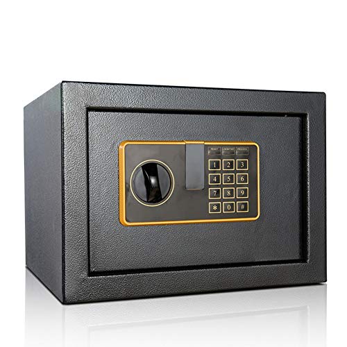 ntumLeap Safe Safes All Steel Anti-Theft Safe,Black Household 25Cm Into The Wall Safe Office/Home/Hotel Electronic Password Safty Deposit Box Safe Cabinet/Black Safe,