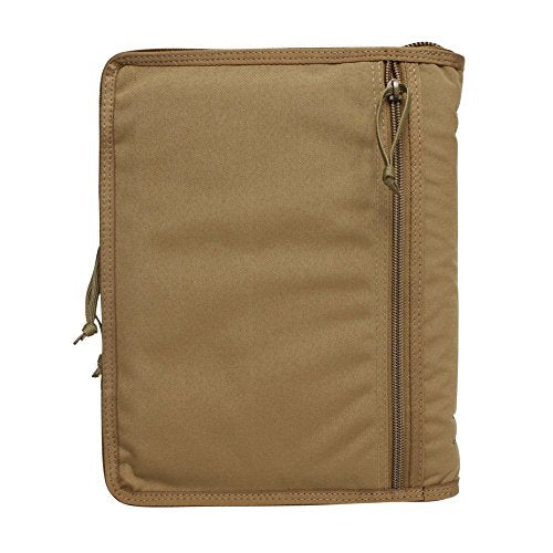 TACTICAL NOTEBOOK COVERS Tactical 3-Ring Binder Cover | Zippered Case for Military Field Admin & Map Storage | Fits 5.5” x 8.5” Paper | Tactical Organizer with Durable Protection for Field Use (Black)
