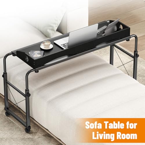 55" Laptop Desk for Bed, Adjustable Height & Length Laptop Bed Table