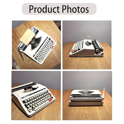 GSHSHOU Portable Manual Typewriter, Retro Classic Word Processor, Old-Fashioned Mechanical Typewriter, Ideal for Novel Writing in Remote Areas.