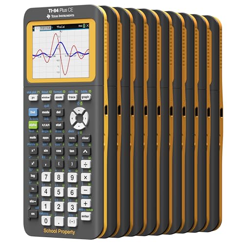 TI-84 Plus CE EZ-Spot Graphing Calculator 10 Pack Texas Instruments