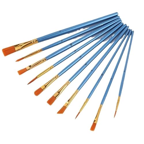 BXFIRS Nylon Hair 15 Combination Art Brush Set Pearlite Pen Holder Paintbrush Sets