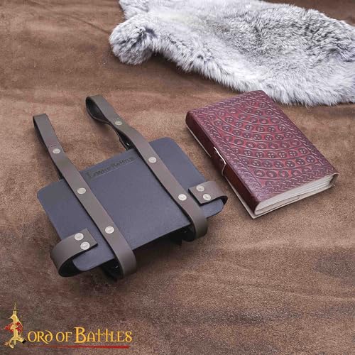 Lord of Battles Adventurer's Book or Diary Holder Handcrafted from Genuine Leather 13x18cm