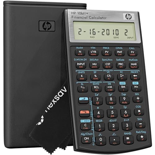 HP 10bII+ Financial Calculator for College and High School, SAT AP PSAT