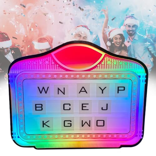 Fablestoryem Cinema Light Box LED Letter Bottle Presenter，Color Letter Billboard,Letters/Numbers Board,Billboard Board Atmosphere Props for Bar and Club,Home Decor,Wedding,Birthday Parties,A