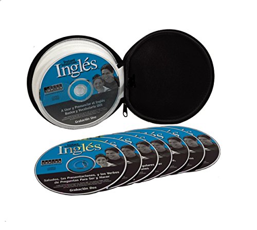 Instant Immersion Learn to Speak INGLES Language (Spanish to English) 8 Audio CD Set PLUS Workbook and Phrasebook
