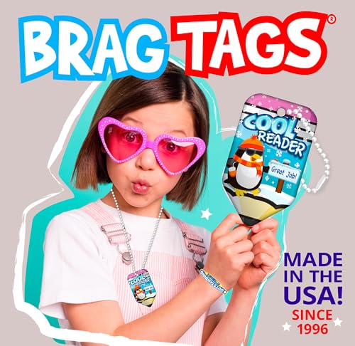 Promote, Recognize, & Reward Positive Student Behavior in School Classrooms Brag Tag Value Pack: 100 Tags (10 Tags for Each Shape) + 25 USA-Made 24" Hypoallergenic Aluminum Safety Chains