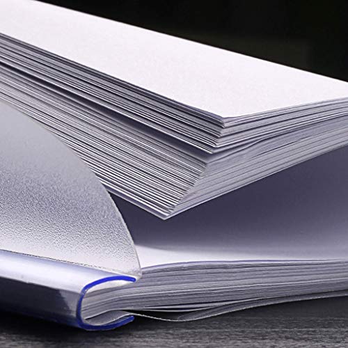 Plastic Folders,Budget Binde, File Folder,Report Covers with U-Type Sliding Bar (60 Sheet Capacity), Office School Supplies Transparent Resume Presentation File Folders Files Organizer (Color : D) (C