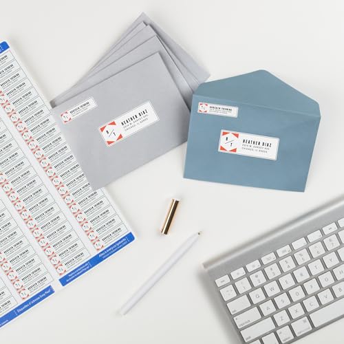Avery® Printable Return Address Labels with Sure Feed, 0.5" x 1.75", White, 2 Packs, 40,000 Blank Mailing Labels Total (21921)