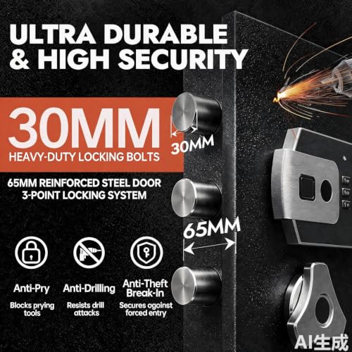 BUTISOW 3.2 Cuft Drop Safe for Business, Safe Box with Slot Fireproof Bag