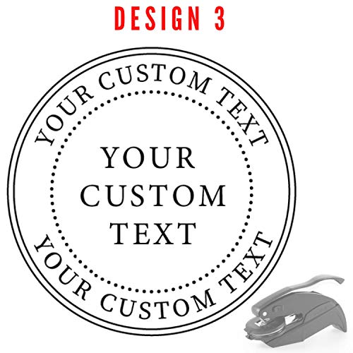 Official Seal Embosser - Custom Notary Embosser, Book & Library Stamp, 1 5/8