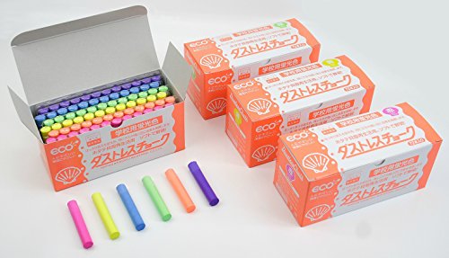 日本理化学 Japan physics and chemistry Dasutoresu fluorescent chalk green DCK-72-G 72 pi...