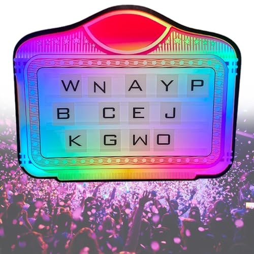 Fablestoryem LED Bottle Presenter Letter Board,Handheld LED Letter Bottle Presenter,Color Letter Billboard,LED Night Club Birthday Wine Bottle Presenter,for Club,Night Club,Party,Home Decor,Wedding,A