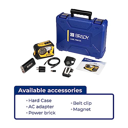 Brady M211 Portable Bluetooth Monochrome Label Printer, Yellow/Black