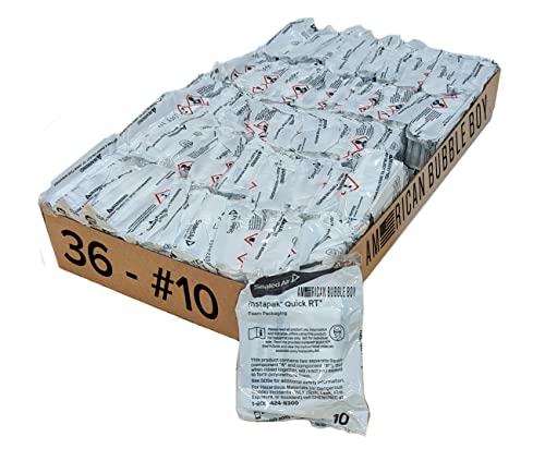 Instapak Quick RT Packing and Shipping Solution (#10 (15”x18”), Quantity 36) - American Bubble Boy
