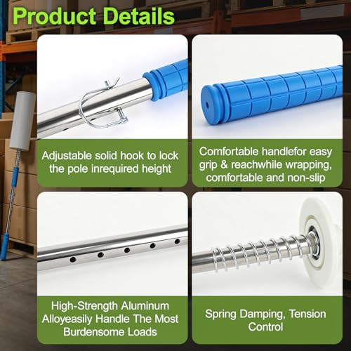 2pcs Stretch Film Dispenser Pole Holder, for Industrial Grade and Packaging