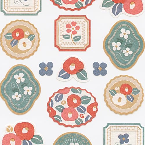 WANOWA Retro Modern Sticker Seal - Camellia